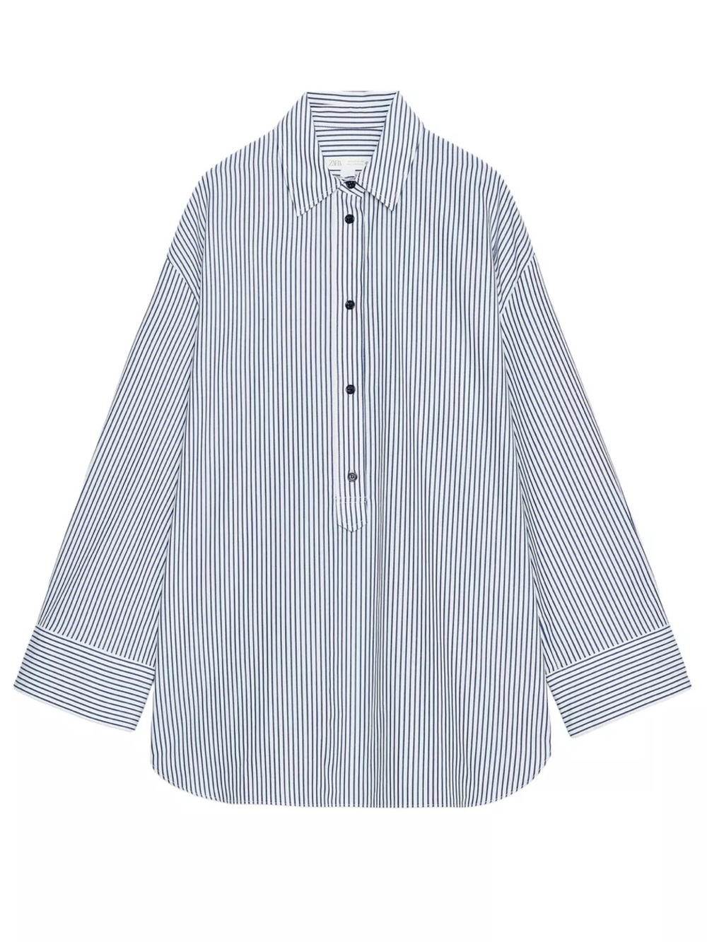 ZW Collection Striped Poplin Shirt | Size S
